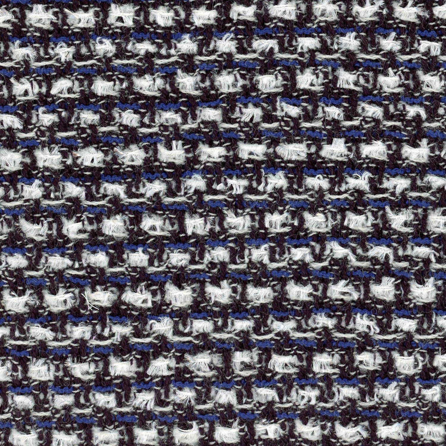 L31381 – Metallic White Dark Navy and Blue Couture Bouclé Fabric | LINTON  DIRECT