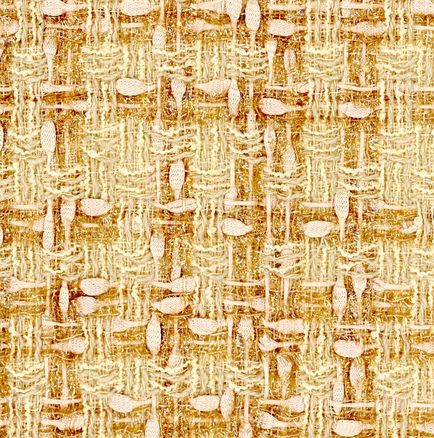 XX31004 – Shades of Pastel Peach and Shiny Camel Couture Textured Fabric
